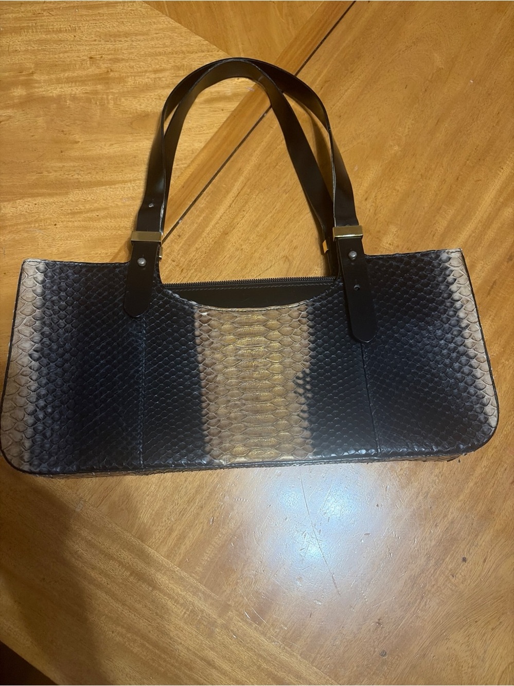 LARA genuine python handbag